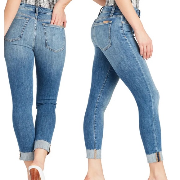 Joe’s Charlie High Waist Raw Hem Crop Skinny Jeans Shondra 29 - Picture 2 of 8